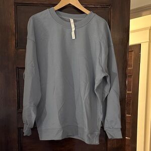 lululemon athletica Light Blue Oversized Sweatshirt